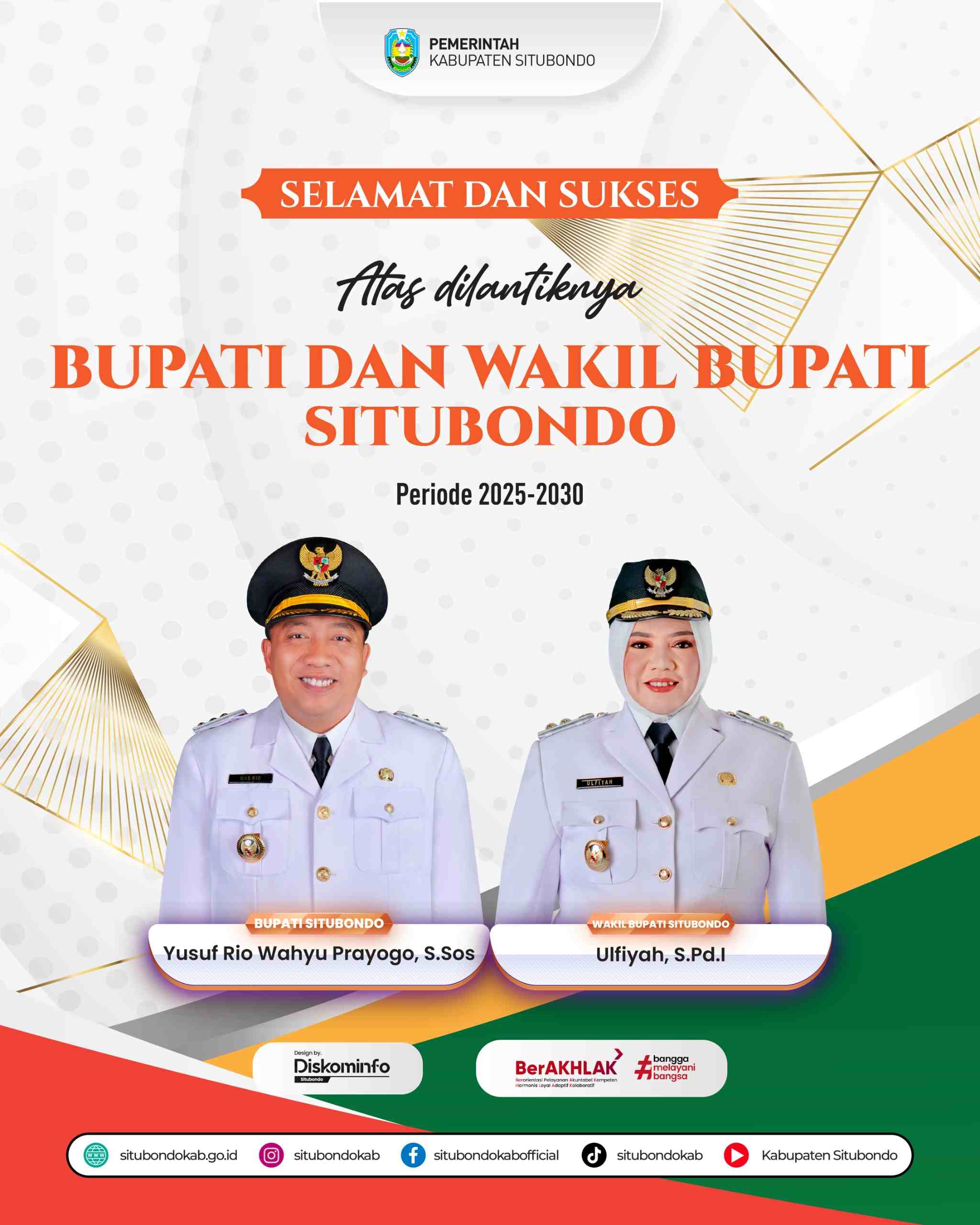 PELANTIKAN BUPATI DAN WAKIL BUPATI SITUBONDO PERIODE 2025-2030 OLEH PRESIDEN RI PRABOWO SUBIANTO