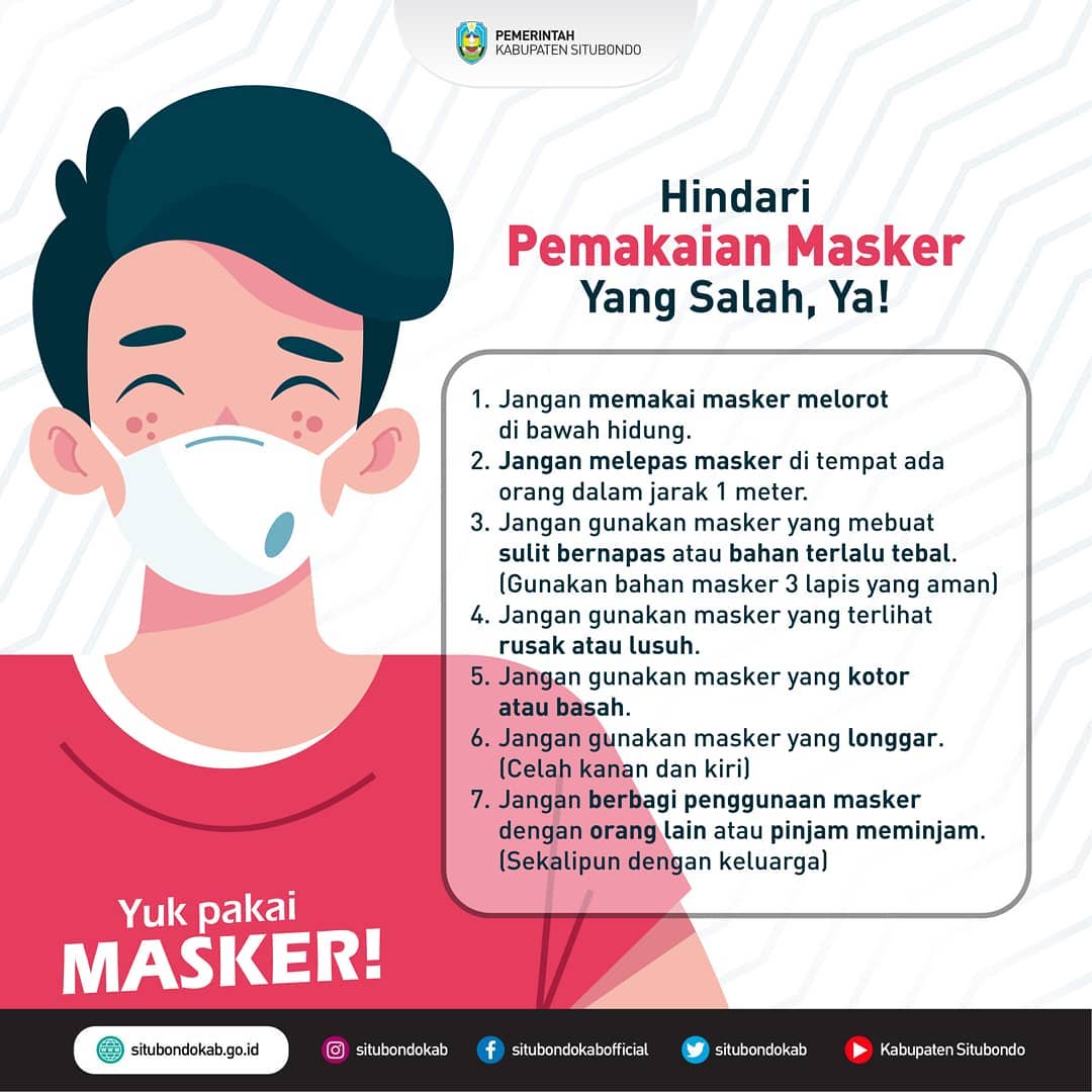 Hindari Pemakaian Masker Yang Salah